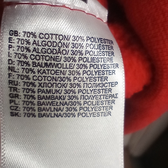 Mens North Face Hoodie Sweatshirt Pullover Size Medium Red Front Logo, Hooded - Picture 8 of 8